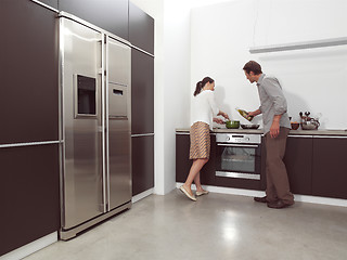 Image showing couple in the kitchen aln