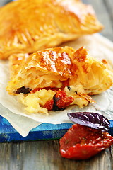 Image showing Puff pastry with cheese.