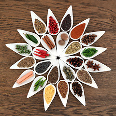 Image showing Herb and Spice Wheel