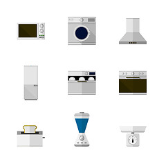 Image showing Flat icons for home equipment