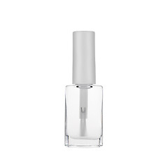 Image showing Transparent nail polish isolated on white