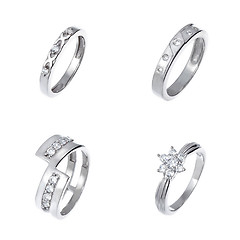 Image showing Diamond rings