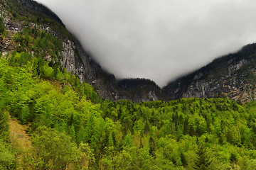 Image showing Mountain Seewand around Hallstatt, Austrian Alps, Austria