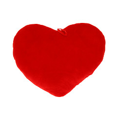 Image showing Plush heart isolated on white background