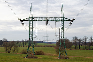 Image showing Electric pylon