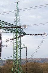 Image showing Electric pylon