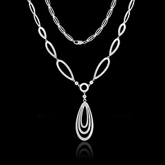 Image showing Silver necklace