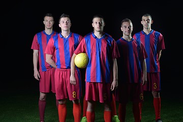 Image showing soccer players team