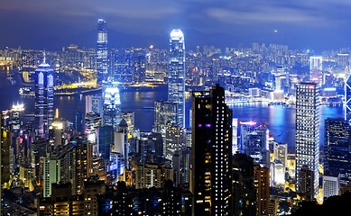 Image showing hongkong night