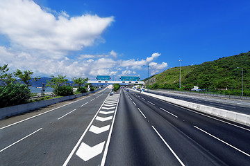 Image showing asphalt road in Hongkong