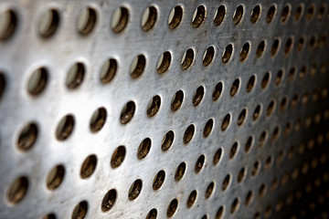 Image showing Black speaker lattice background