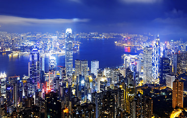 Image showing hongkong night