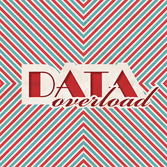 Image showing Data Overload. Retro Design Concept.