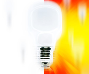 Image showing Falling bulbs