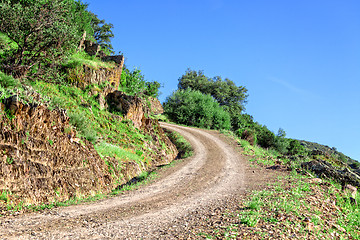 Image showing Winding Road in the Mountain