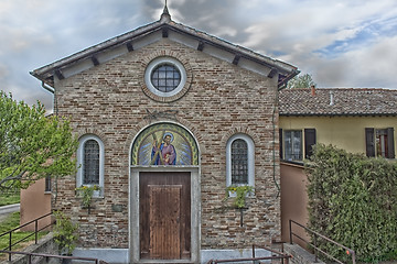 Image showing Italian Country Church near Zagonara in Italy