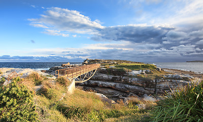 Image showing Dark storm clouds over Botany Bay Sydney Australia