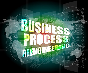 Image showing business process reengineering interface hi technology