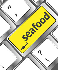 Image showing keyboard key layout with sea food button