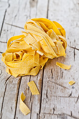 Image showing raw egg pasta