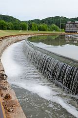 Image showing sewage water treatment basin waterworks 