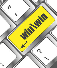 Image showing win button on computer keyboard key