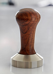 Image showing Ground coffee tamper