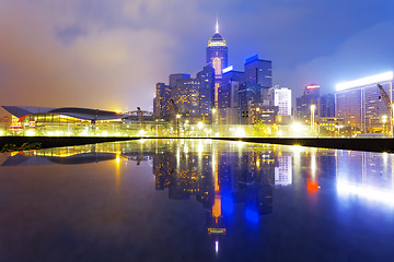 Image showing Hong Kong Skylines at sunset