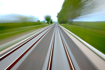 Image showing Rails blur