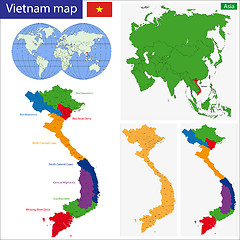 Image showing Vietnam map