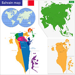 Image showing Bahrain map