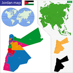 Image showing Jordan map