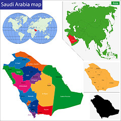 Image showing Saudi Arabia map