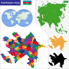 Image showing Azerbaijan map