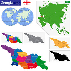 Image showing Georgia map