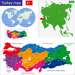 Image showing Turkey map