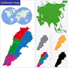 Image showing Lebanon map