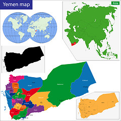 Image showing Yemen map