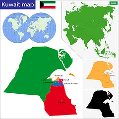 Image showing Kuwait map