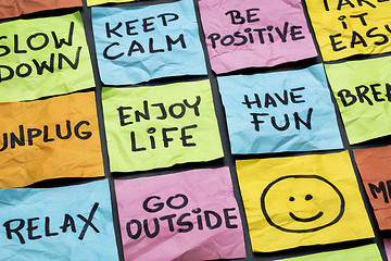 Image showing relax, keep calm, enjoy life