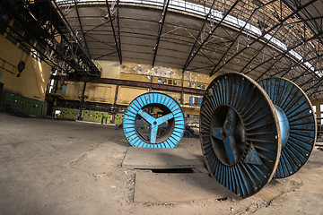 Image showing Electricity distribution hall in metal industry