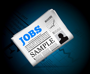 Image showing Jobs in newspaper