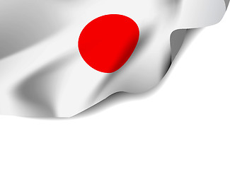 Image showing Japan flag on white background