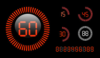 Image showing Digital Countdown Timer