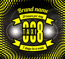 Image showing Business card taxi