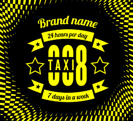 Image showing Business card taxi