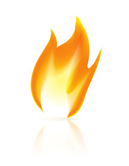 Image showing Fire icon on white background