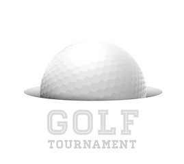 Image showing Golf ball.