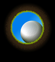 Image showing Golf ball.