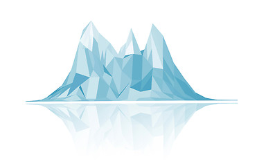 Image showing Mountains low-poly style illustration